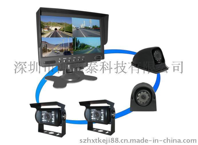 深圳鴻鑫泰廠家直銷大型運輸車輛監(jiān)控攝像頭配套，全方位駕駛監(jiān)控畫面，高清CCD貨車攝像頭
